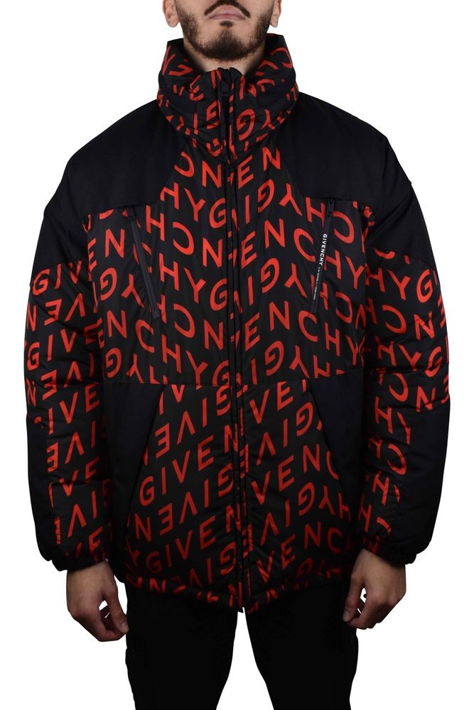 Givenchy Reversible Red And Black Nylon Down Jacket