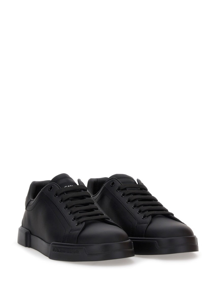 Dolce & Gabbana Portfino Low-Top Monochromatic Palette Leather Sneakers