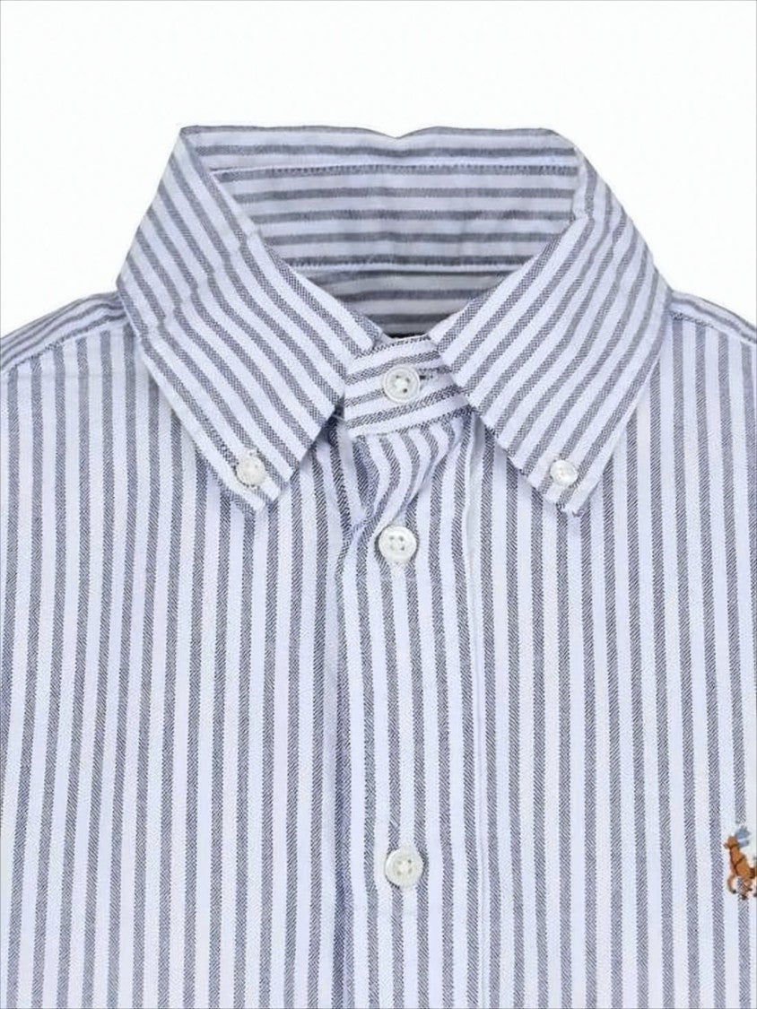 Polo Ralph Lauren Vertical Blue And White Striped Button-Down Shirt