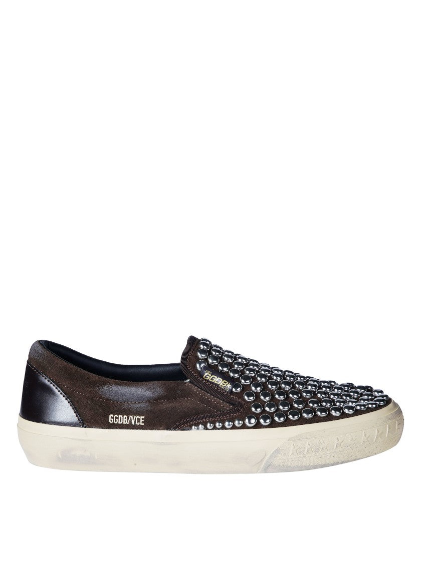 Golden Goose Vce Suede Slip-On Sneakers