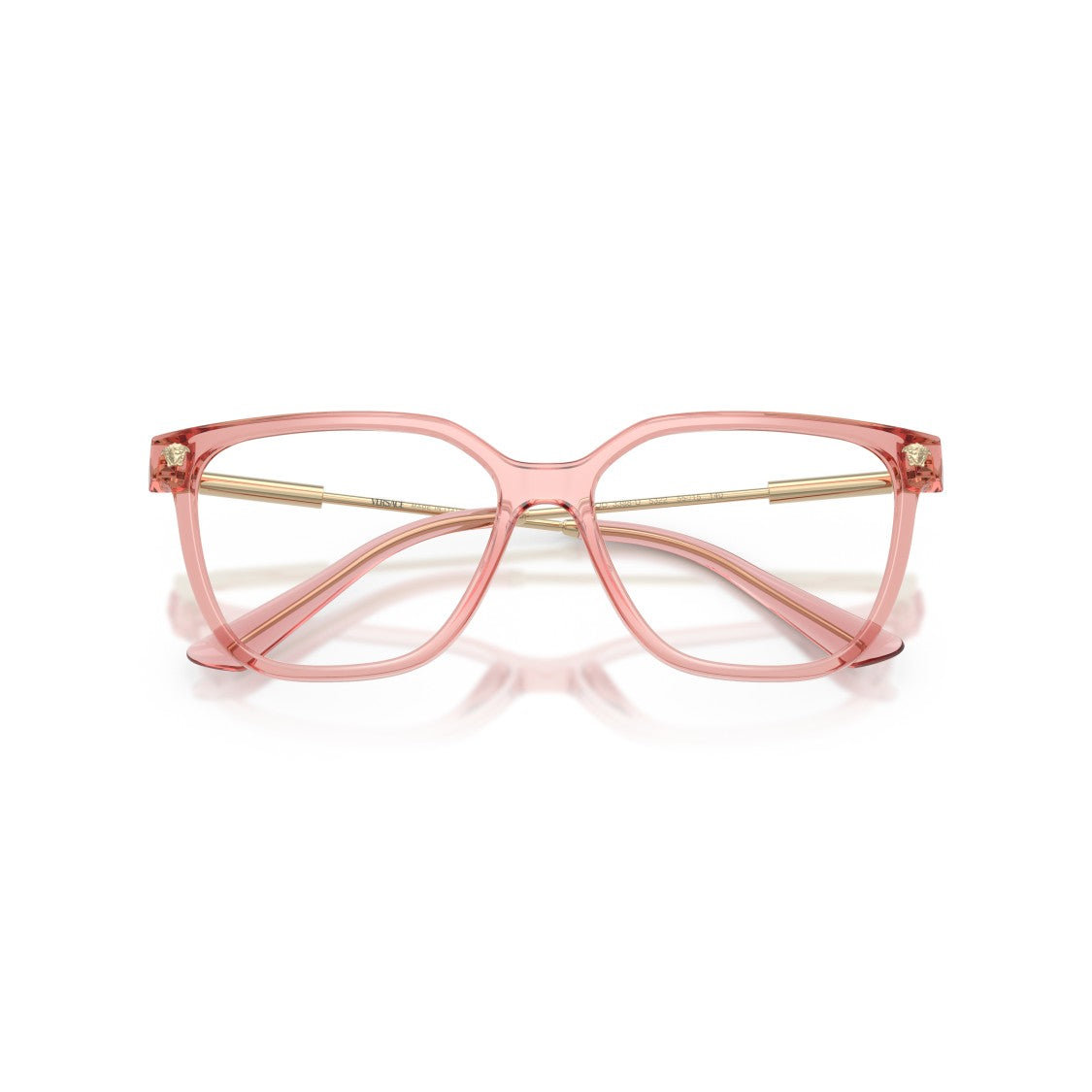Versace 0Ve3388u Translucent Pink Square Frame Eyeglasses