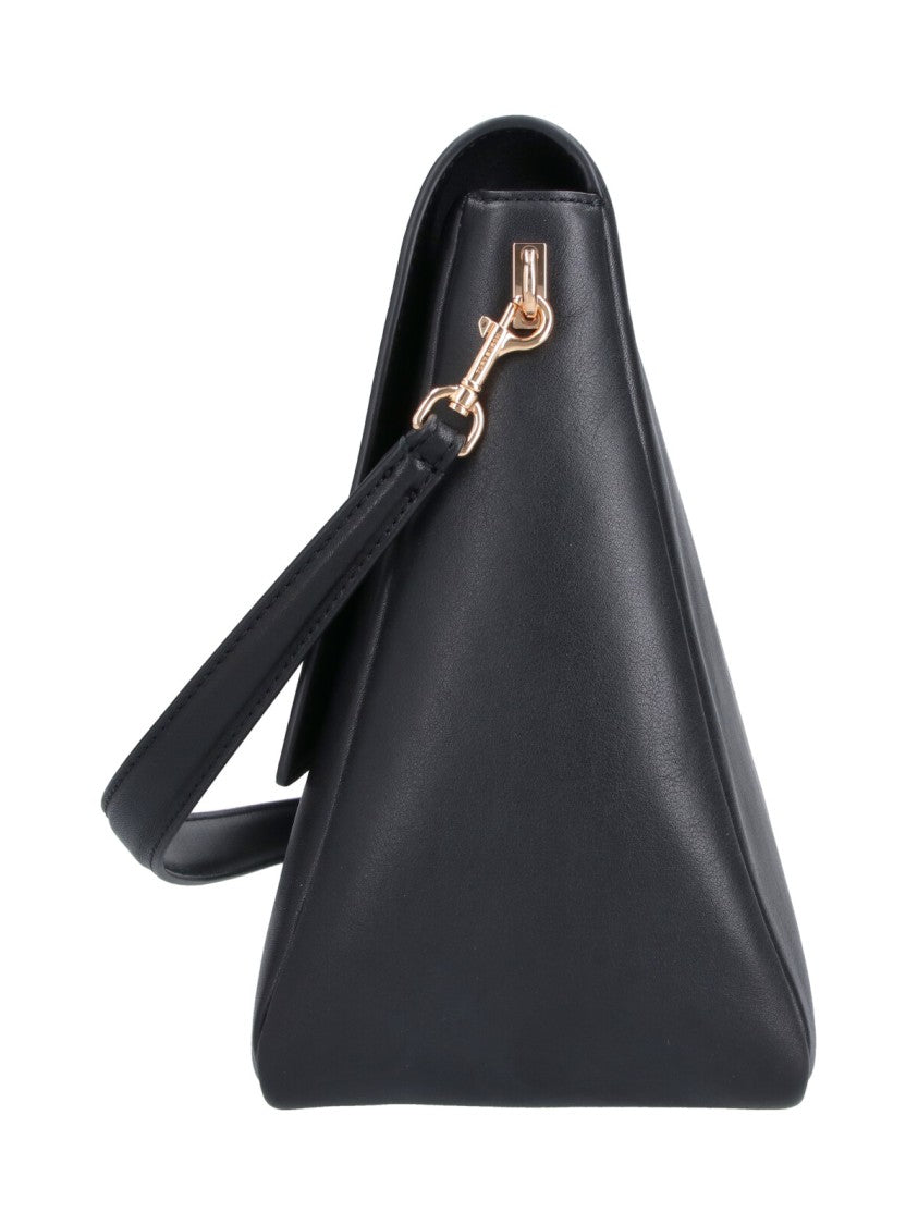 Tory Burch Black Charlie Large Leather Shoulder Bag