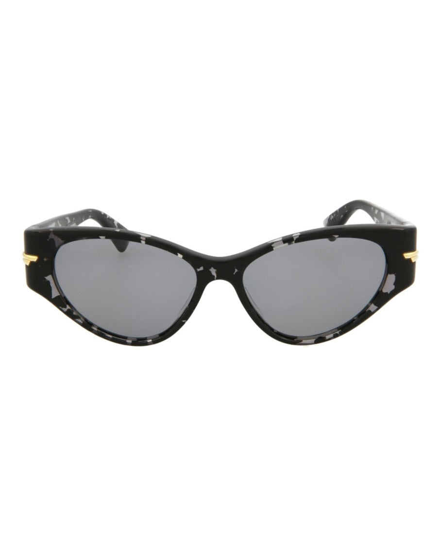 Bottega Veneta Cat Eye-Frame Acetate Sunglasses With Gold Accents