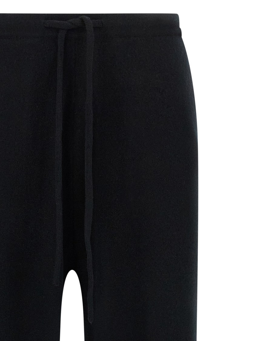 Extreme Cashmere Straight Leg Cashmere Pants With Elastic Waistband And Drawstring