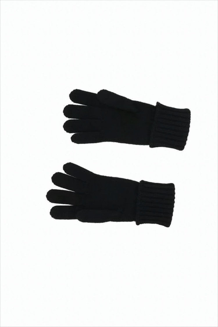 Saint Laurent Sophisticated Cashmere Gloves With Ribbed Cuff Detail