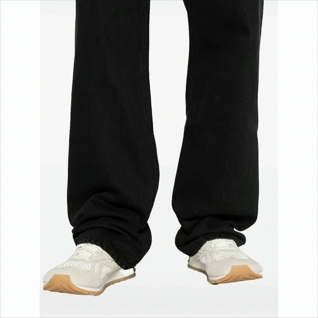 Jacquemus Wide-Leg Black Denim Pants