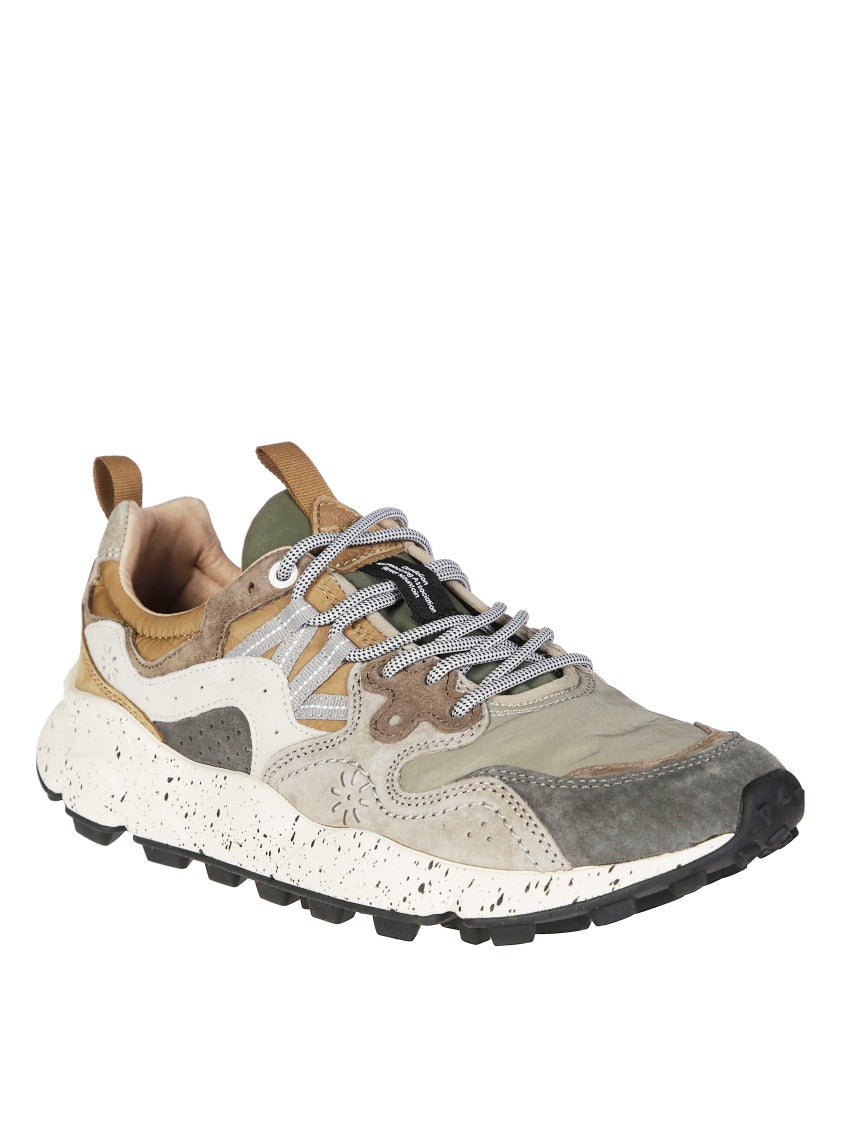 Flower Mountain Multi-Textured Earth Tone Sneakers