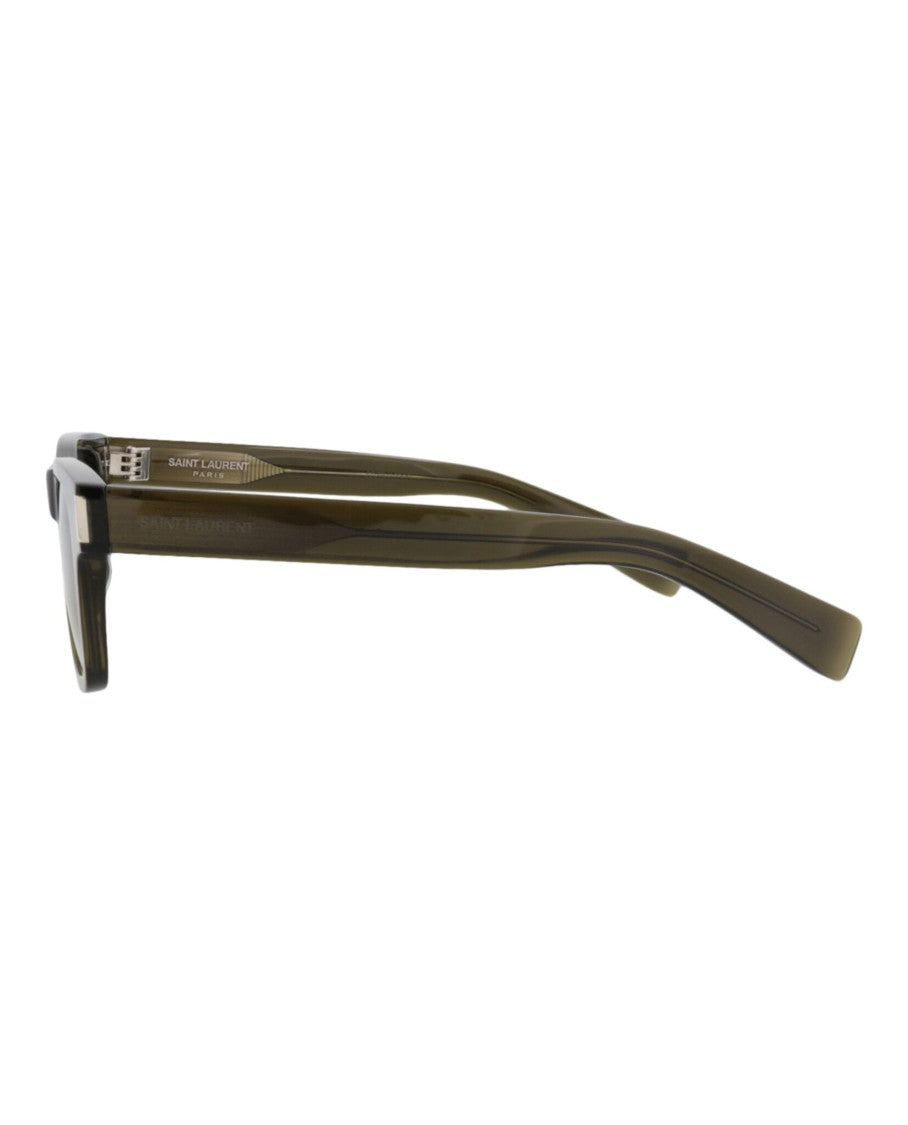 Saint Laurent Square-Frame Acetate Sunglasses With Saddle Nose Bridge
