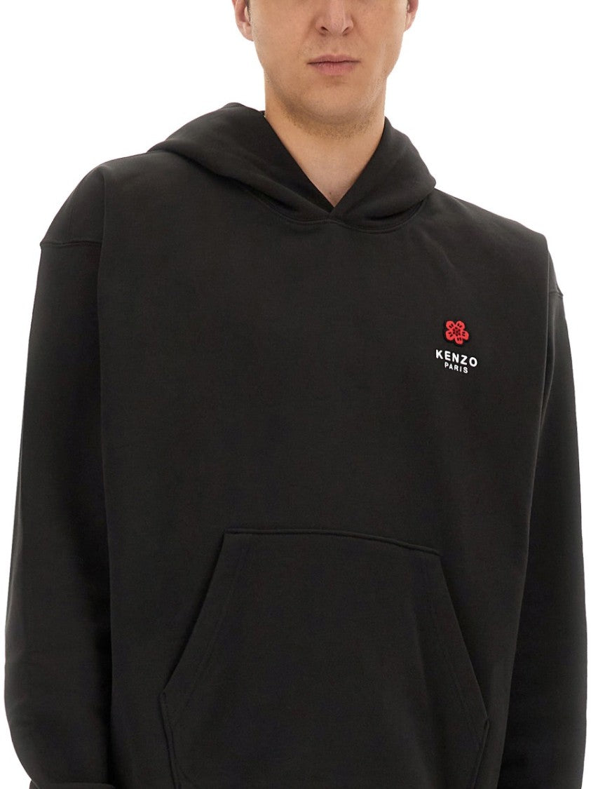 Kenzo Oversized Black Cotton Hoodie