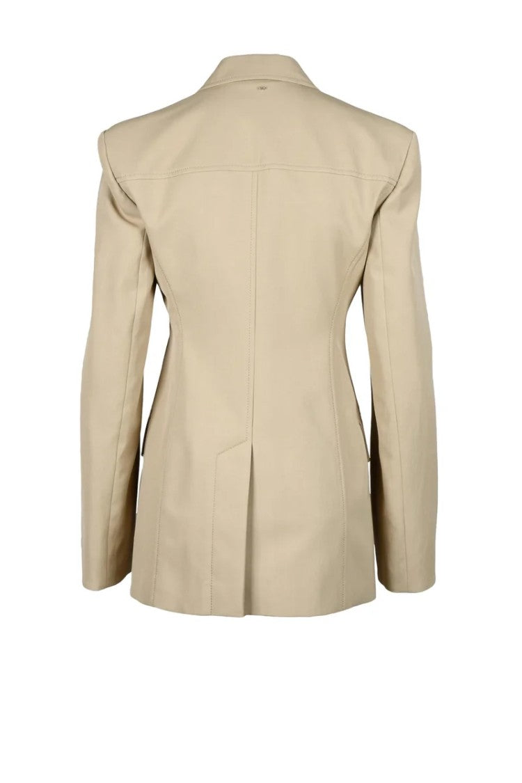 Sportmax Structured Beige Tailored Jacket