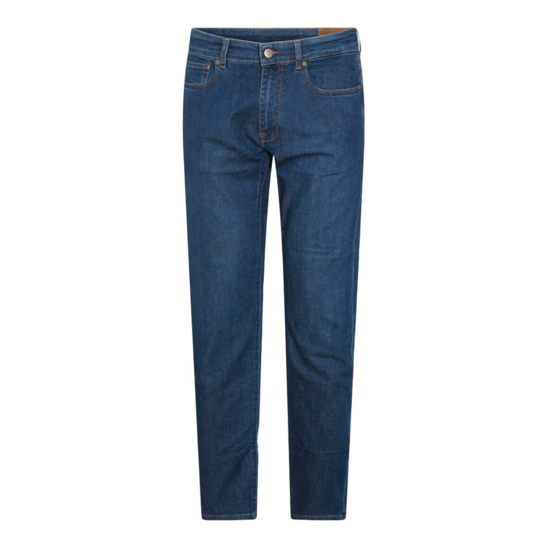 Incotex Blue Division Straight-Leg Denim Jeans With Mid-Rise Waist