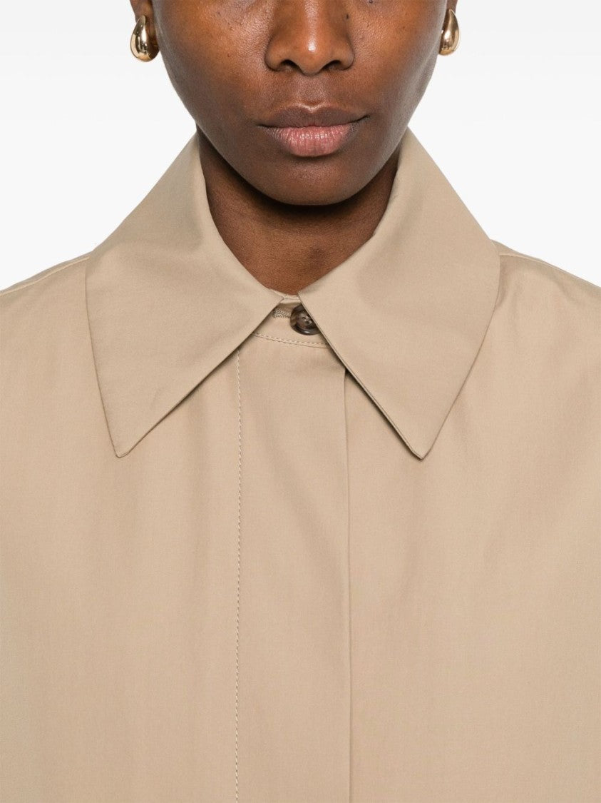 Max Mara Relaxed Sand Beige Jacket With Detachable Lining