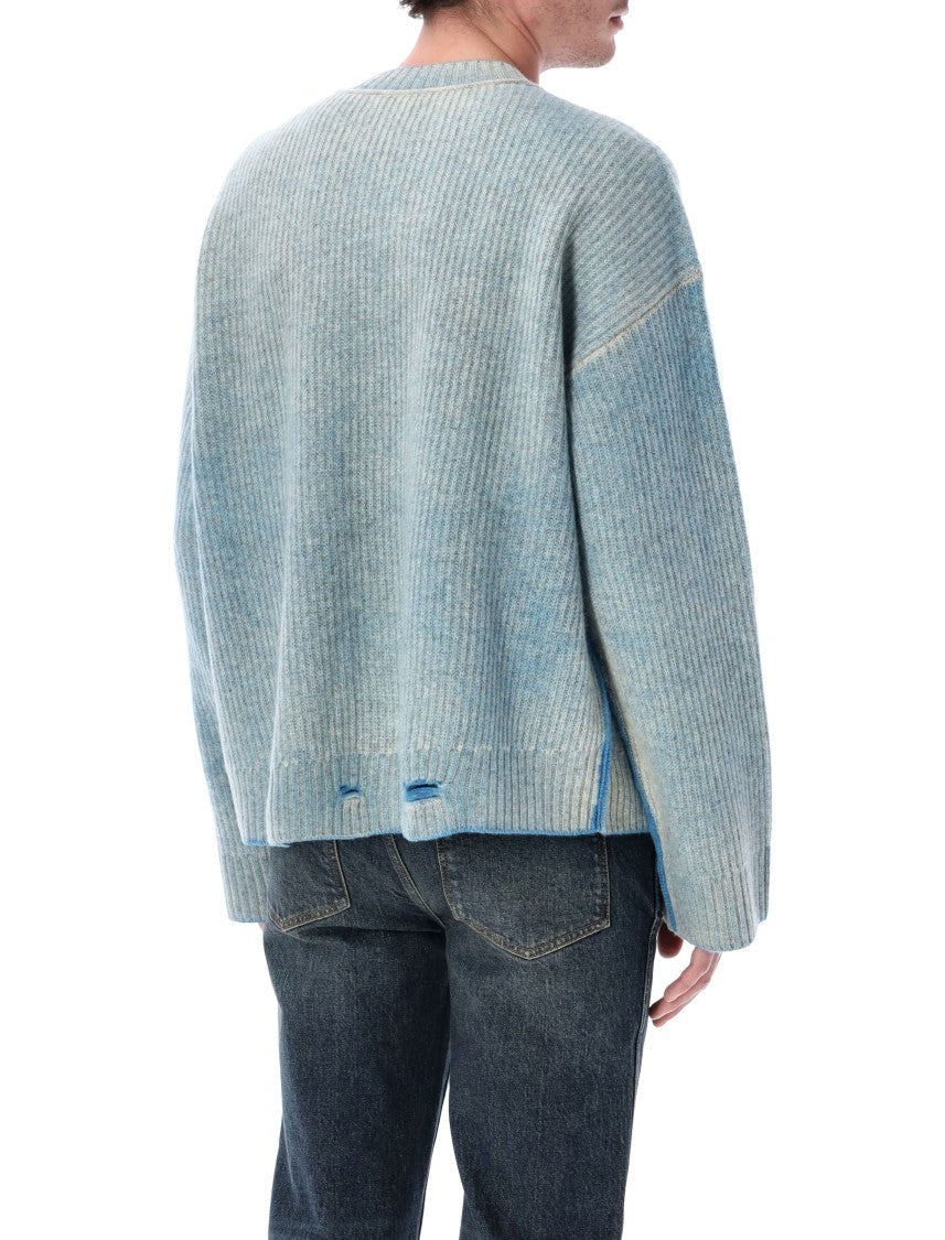 Represent Fade Out Reversible Ribbed Wool Sweater