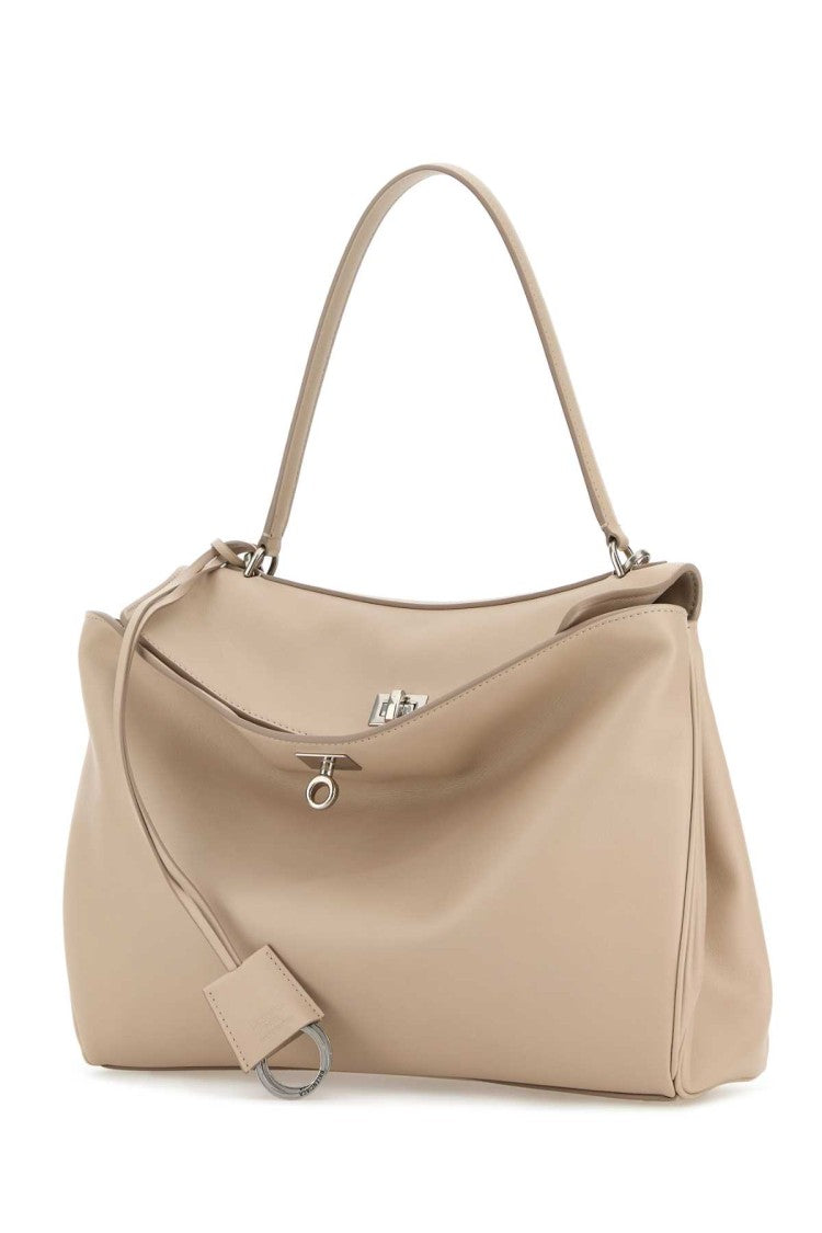 Balenciaga Sand Leather Medium Rodeo Handbag