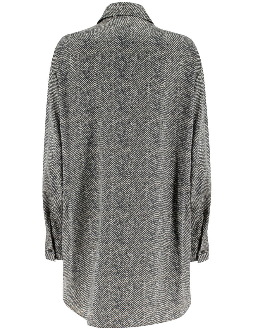 Ermanno Scervino Zigzag Pattern Silk Shirt