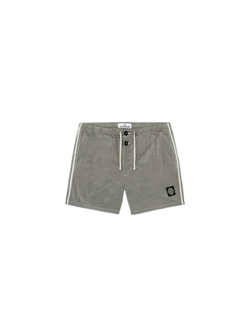 Stone Island Relaxed Fit Drawstring Waist Shorts