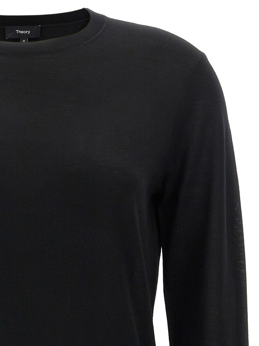 Theory Classic Black Wool Sweater
