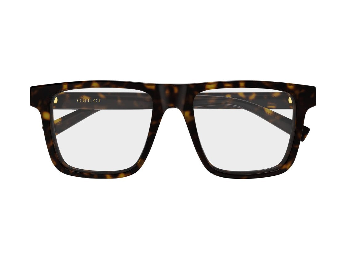 Gucci Tortoiseshell Gg2236o Oversized Square Eyeglasses