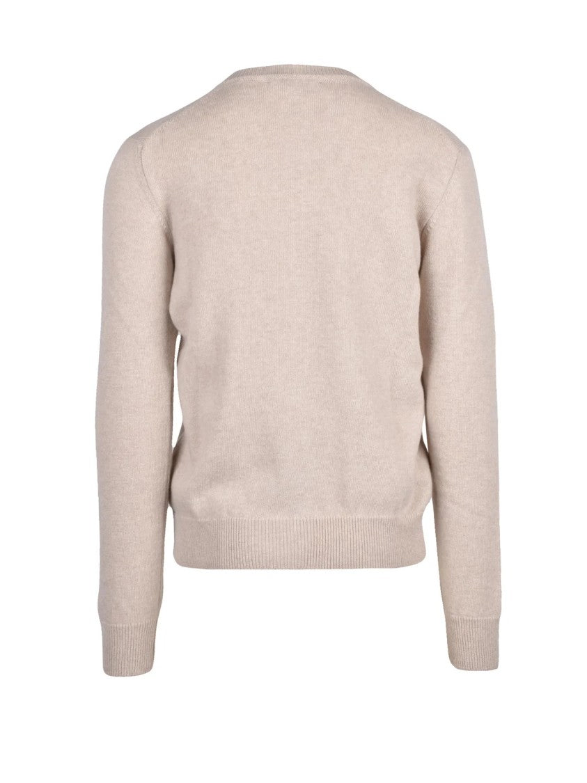 Dolce & Gabbana V-Neck Pullover In Fine Wool And Cashmere Blend