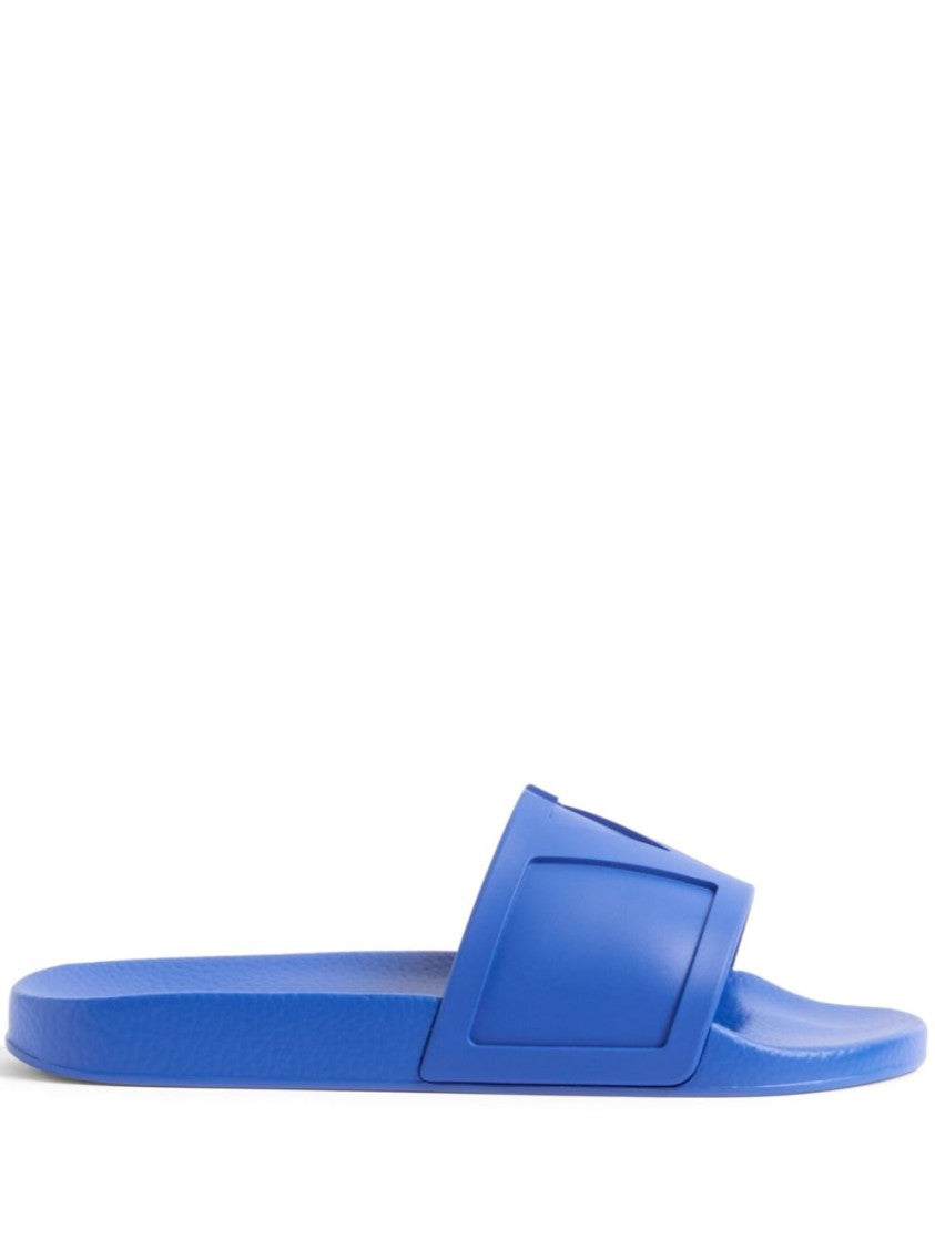 Valentino Blue Bold Logo Sandals