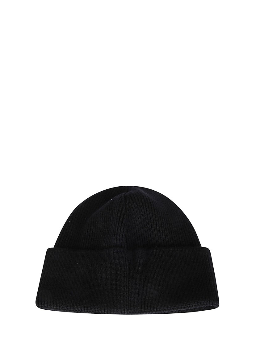 Marine Serre Wool Beanie With Classic Knit Texture