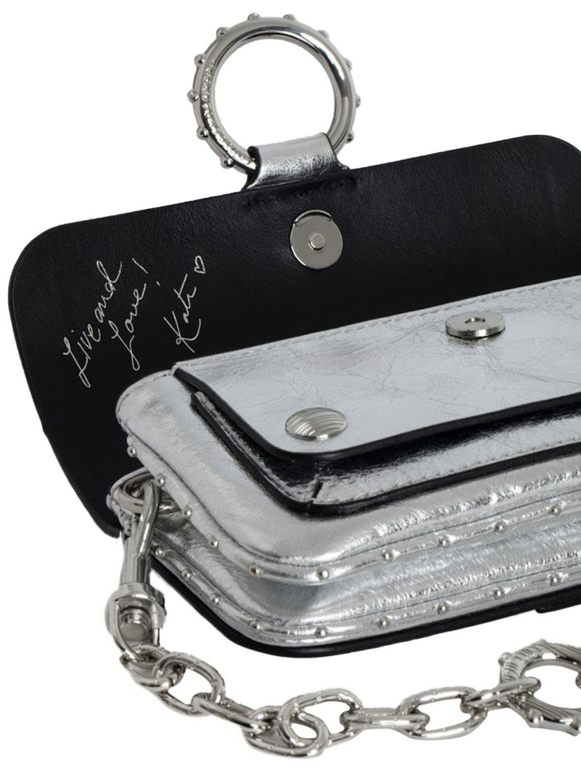 Zadig & Voltaire Metallic Silver Clutch