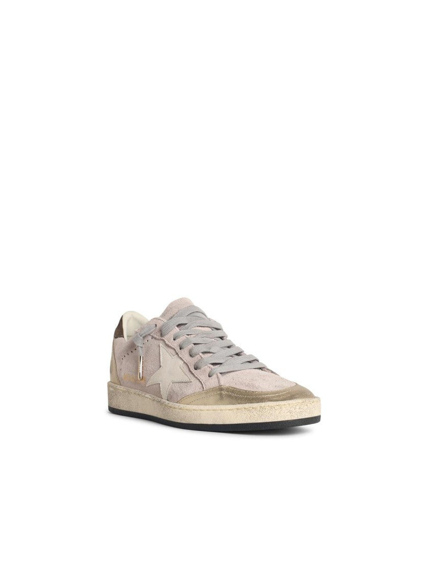Golden Goose 'Ball-Star' Pink Suede Sneakers