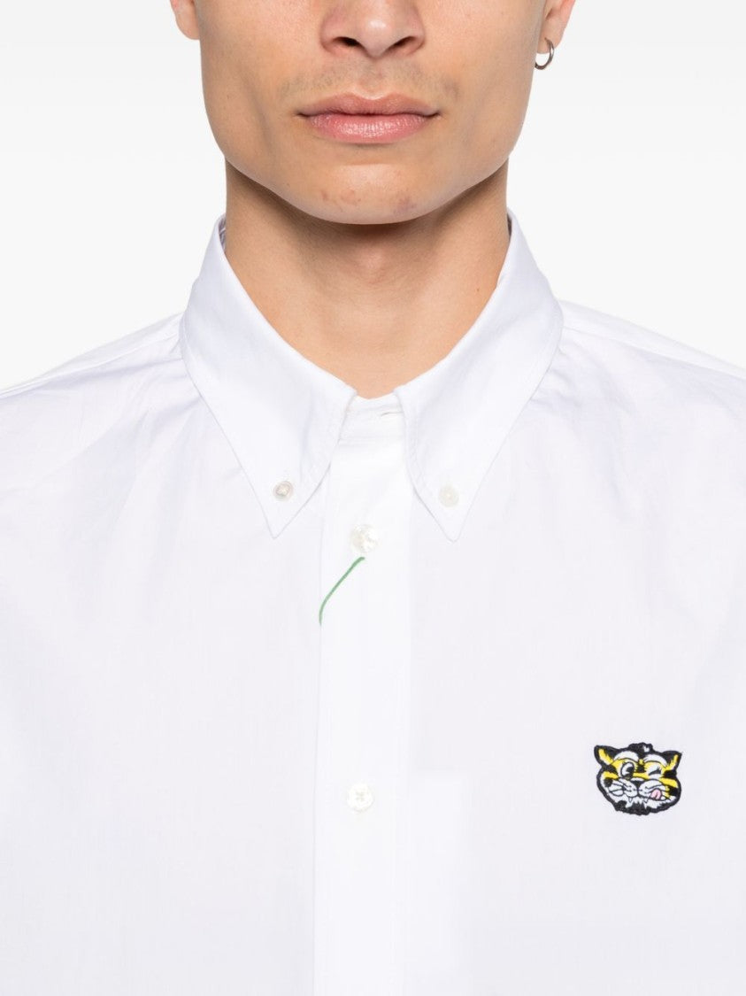 Kenzo Short-Sleeve Silk-Nylon Shirt