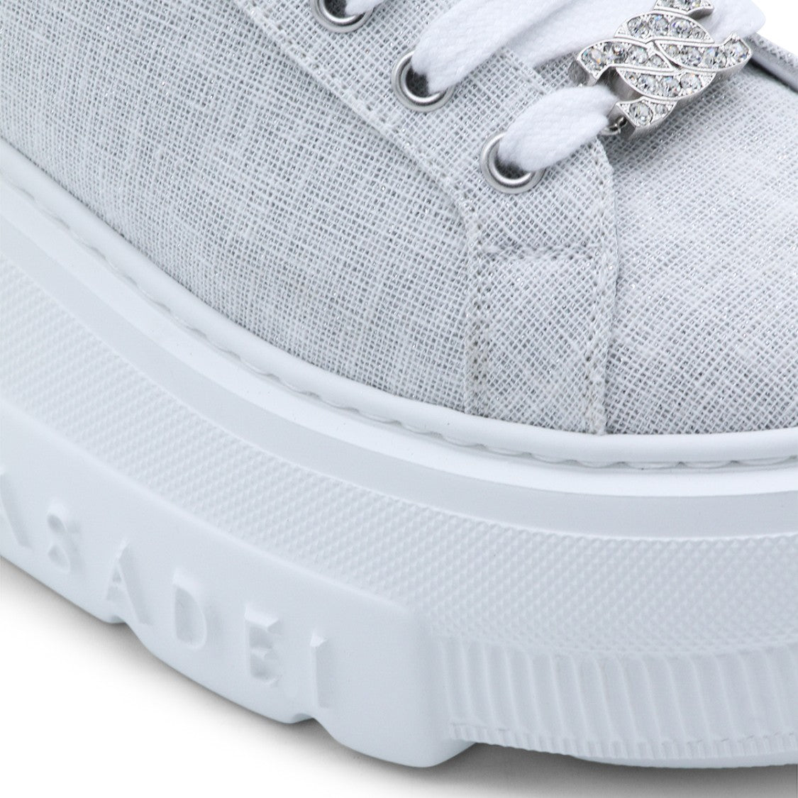 Casadei Grey Leather Nexus Solar Eclipse Sneakers