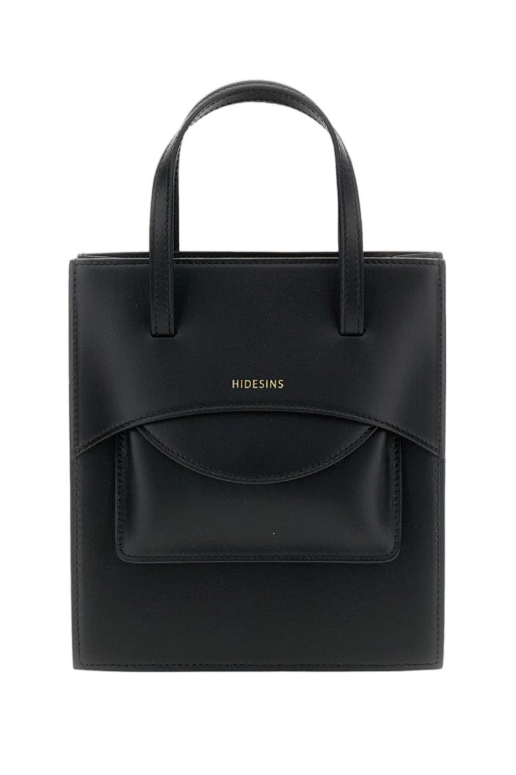 Hidesins Black Pocket M Leather Bag