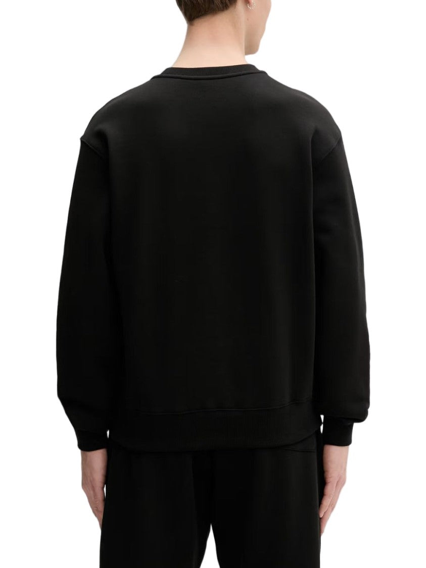 Kenzo Black Cotton Embroidered Logo Sweater