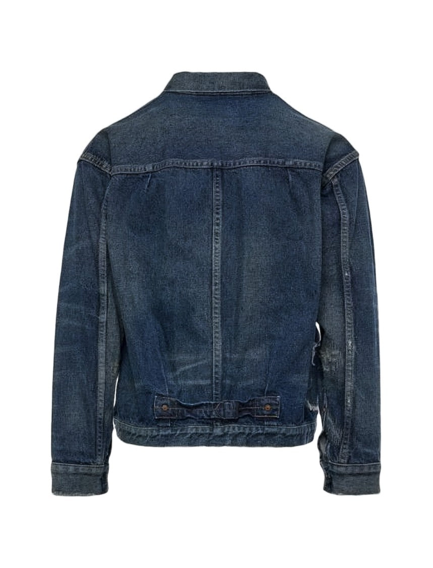 Junya Watanabe Cropped Vintage Wash Denim Jacket