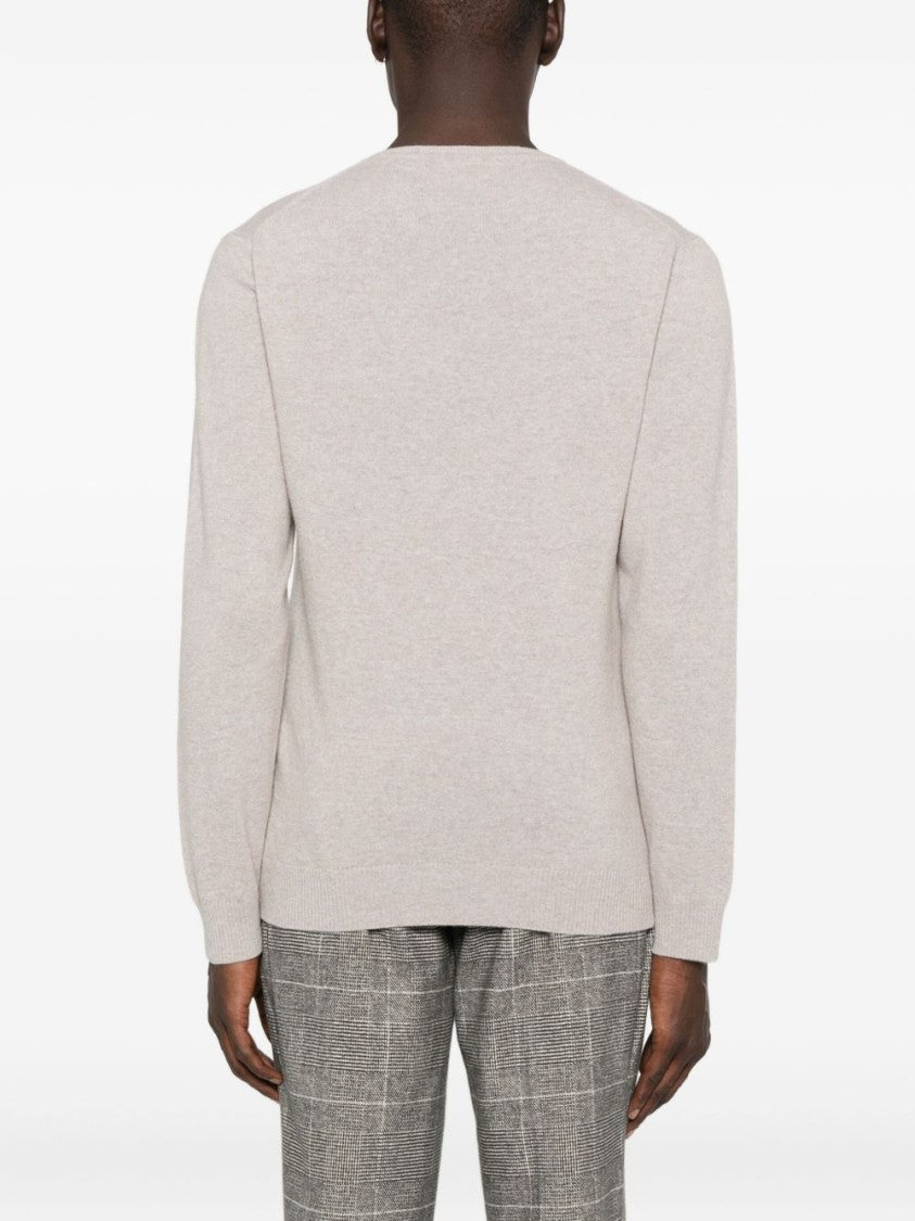 Daniele Fiesoli Wool-Cashmere Blend Gray Sweater