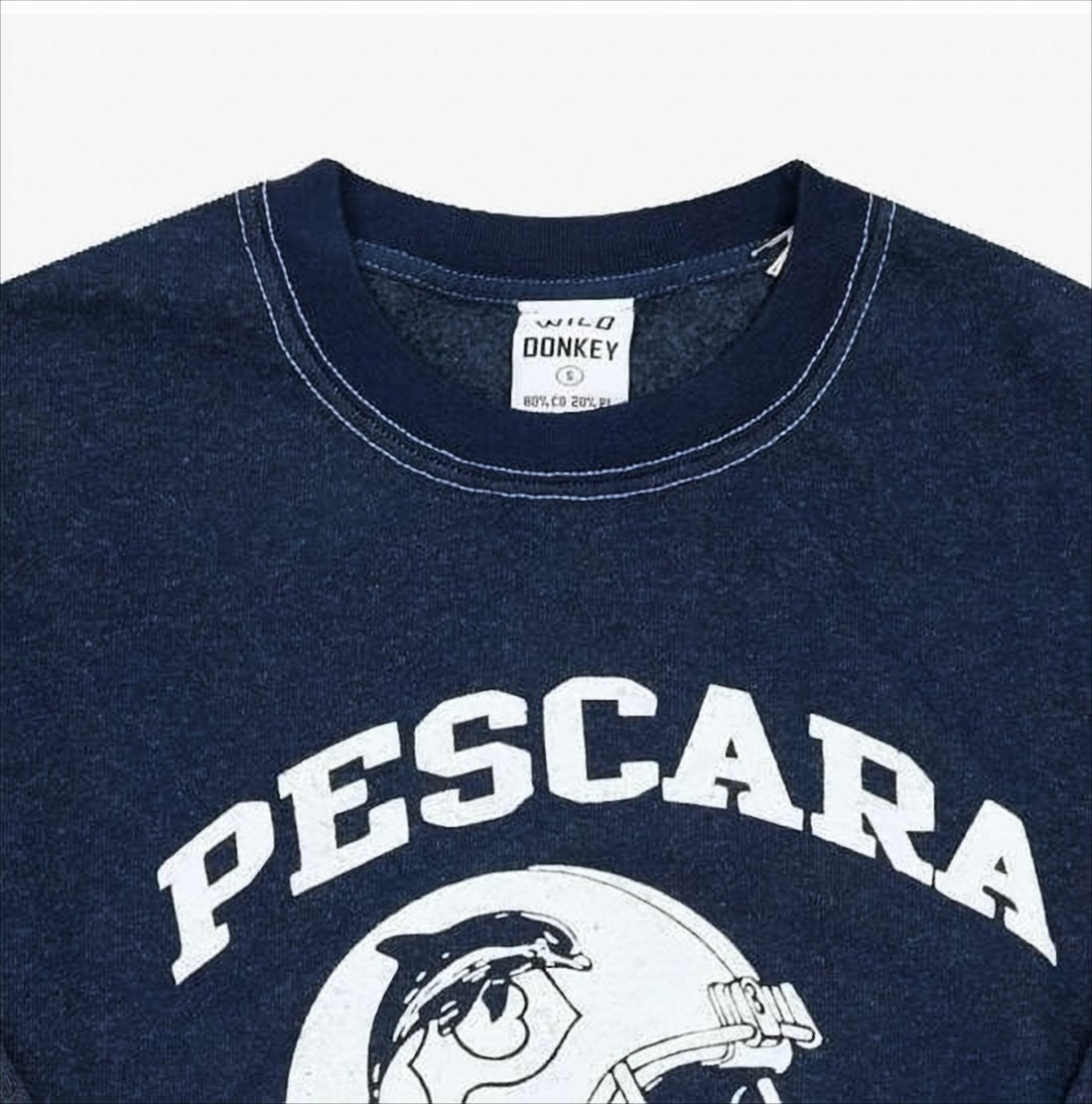 Wild Donkey Long-Sleeve Cotton-Blend Sweatshirt With Graphic Print