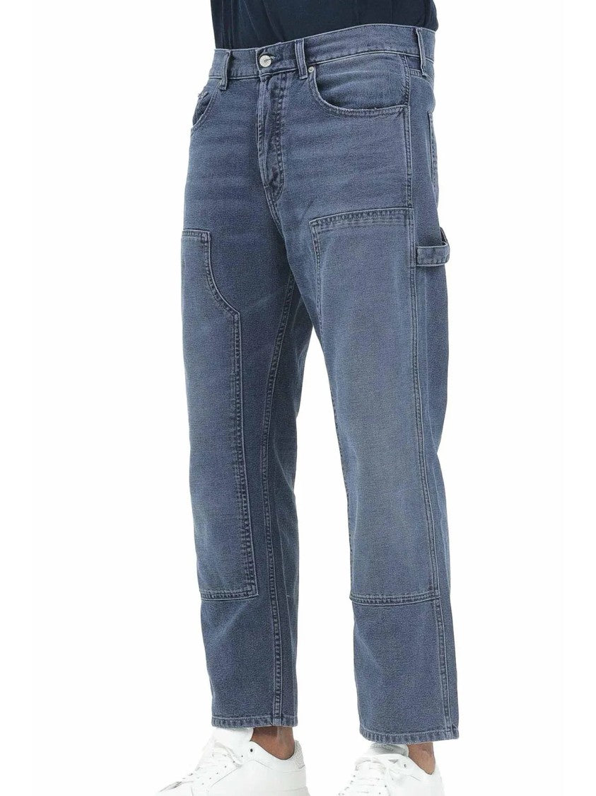 Tommy Jeans Blue Cotton Straight Jeans