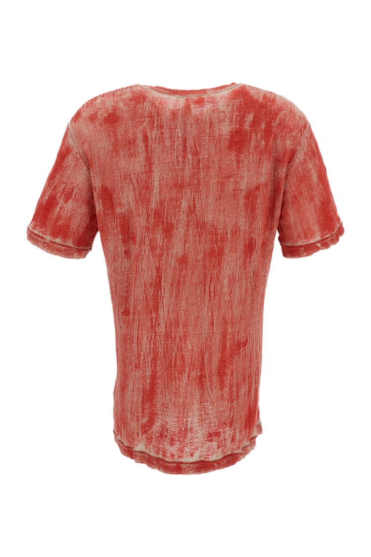 Comme Des Garçons Multicolor Faded Effect Ramie T-Shirt