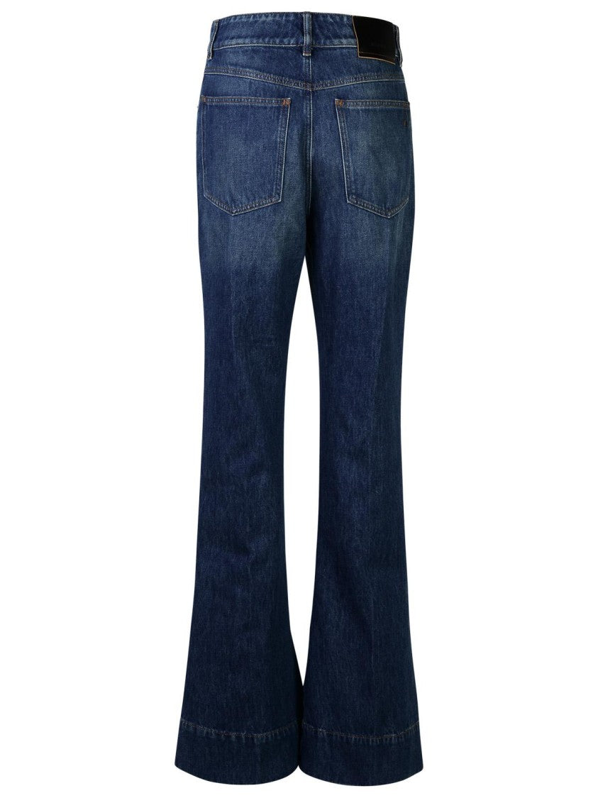 Sportmax Robinia' Blue Cotton Jeans