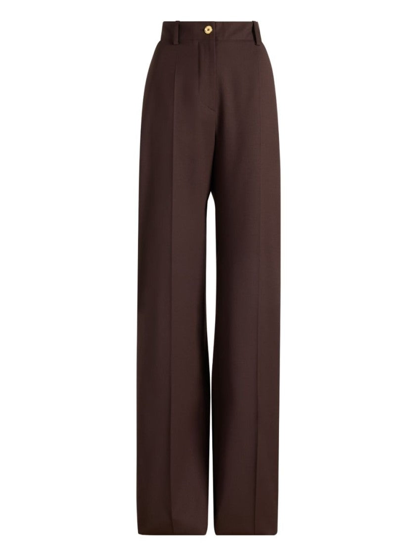 Patou Iconic Long Trousers In Sustainable Technical Wool