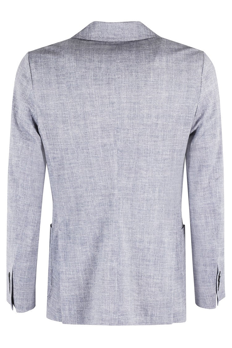 Circolo 1901 Jersey Piquet Textured Jacket With Notch Lapel