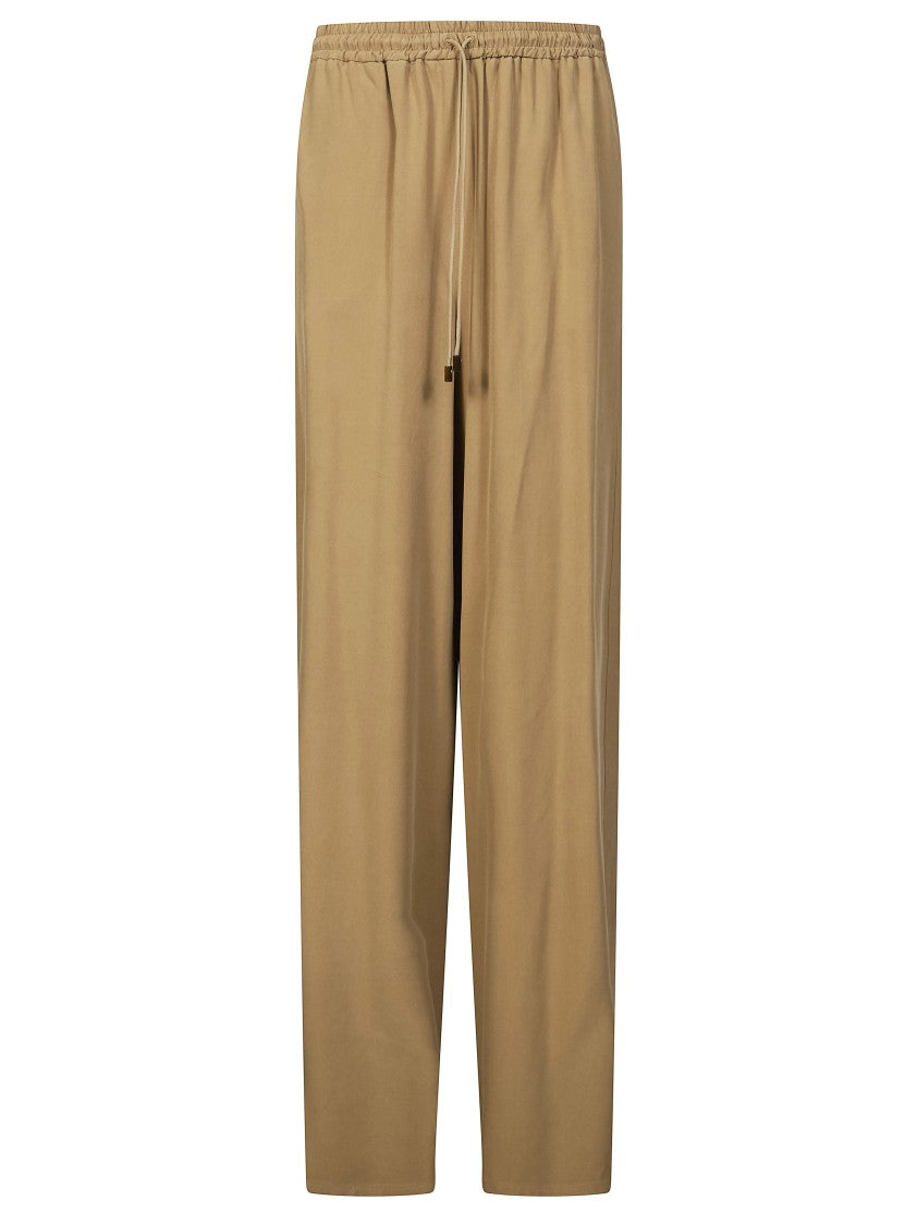 Max Mara Genero Relaxed Fit Silk Trousers