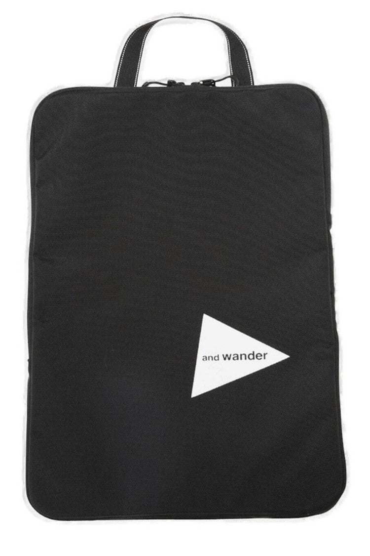 And Wander Structured Black Bag With Minimalist Design