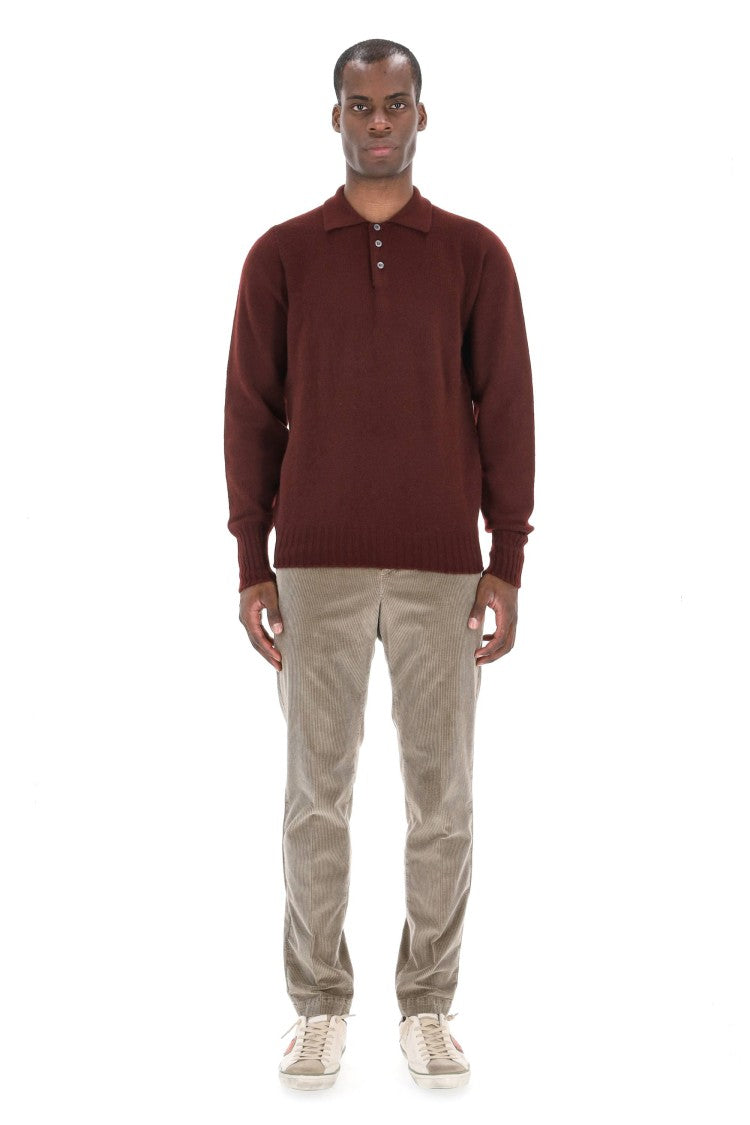 Drumohr Lambswool Knit Polo-Shirt