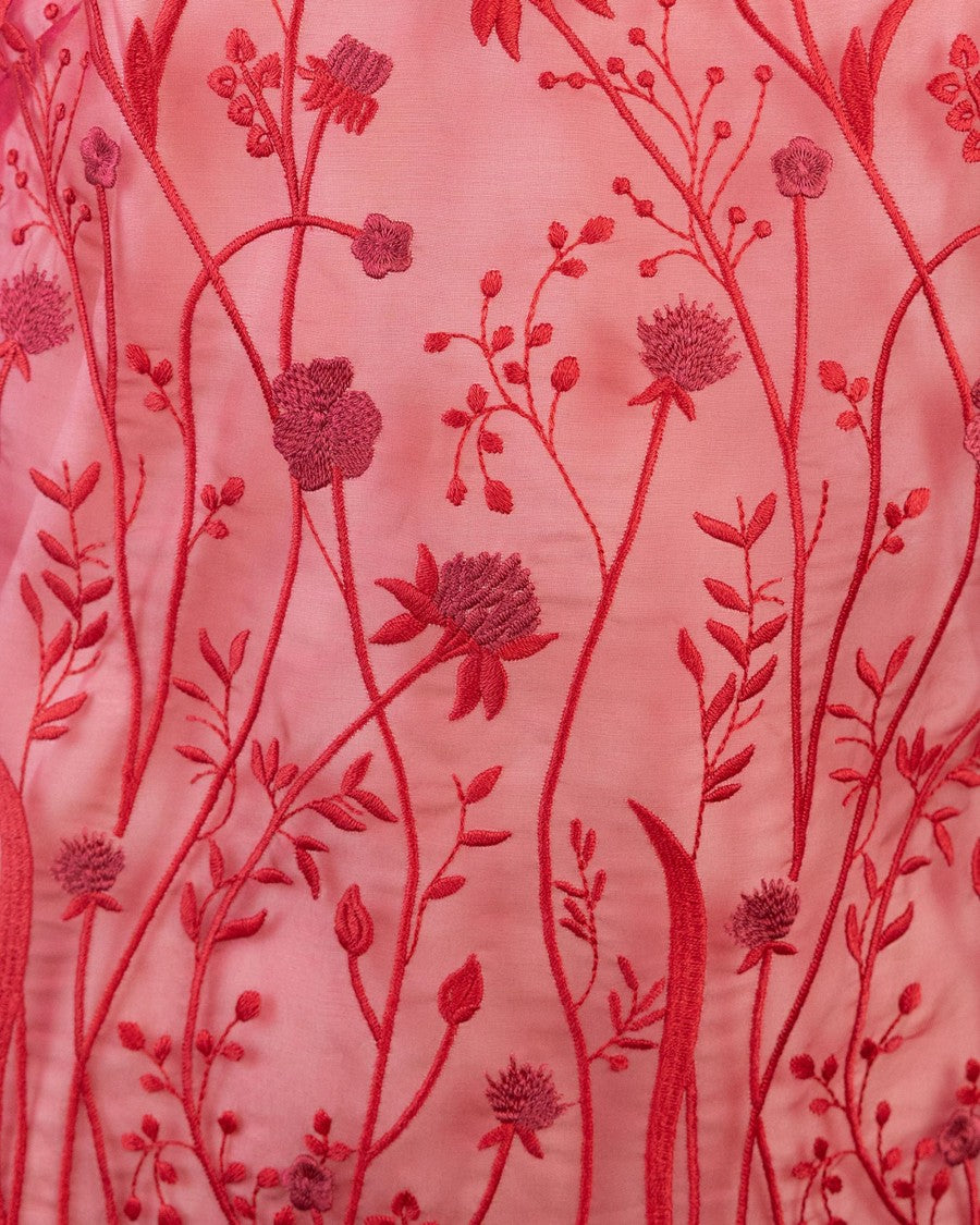 P.A.R.O.S.H. Red Overlay Blouse