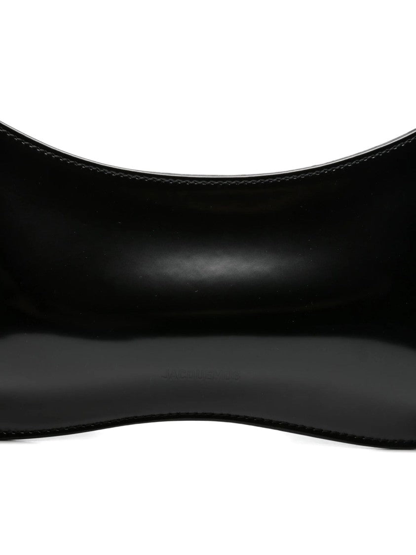 Jacquemus Black Adjustable Strap Leather Shoulder Bag