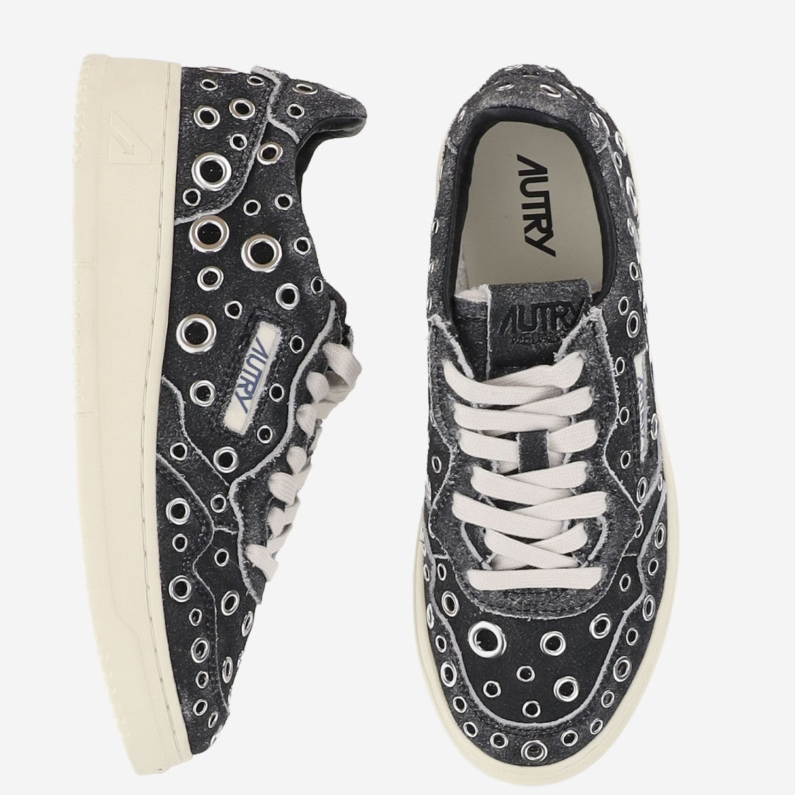 Autry Suede Sneakers With Metal Eyelets
