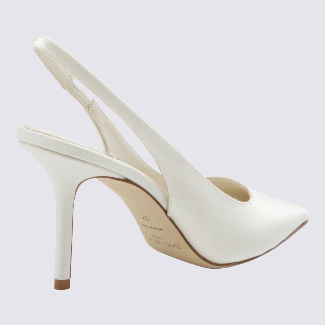 Jimmy Choo Pointed-Toe Slingback Heels With Slim Stiletto