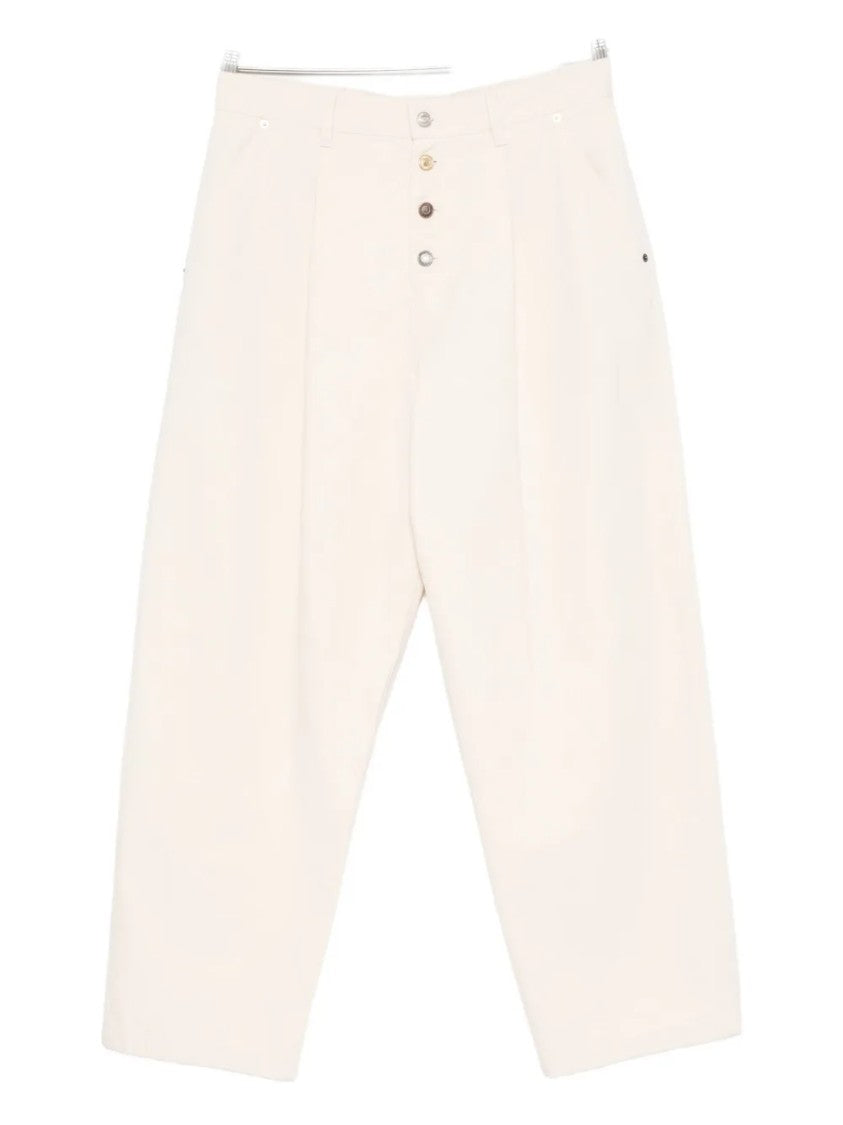Moschino Tailored Straight Leg Minimalist Design Trousers