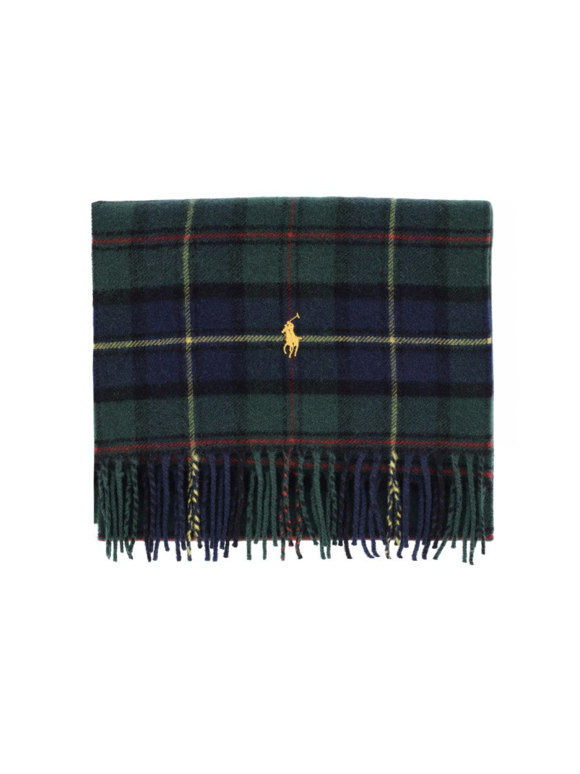 Polo Ralph Lauren Multicolor Plaid Wool Cashmere Scarf