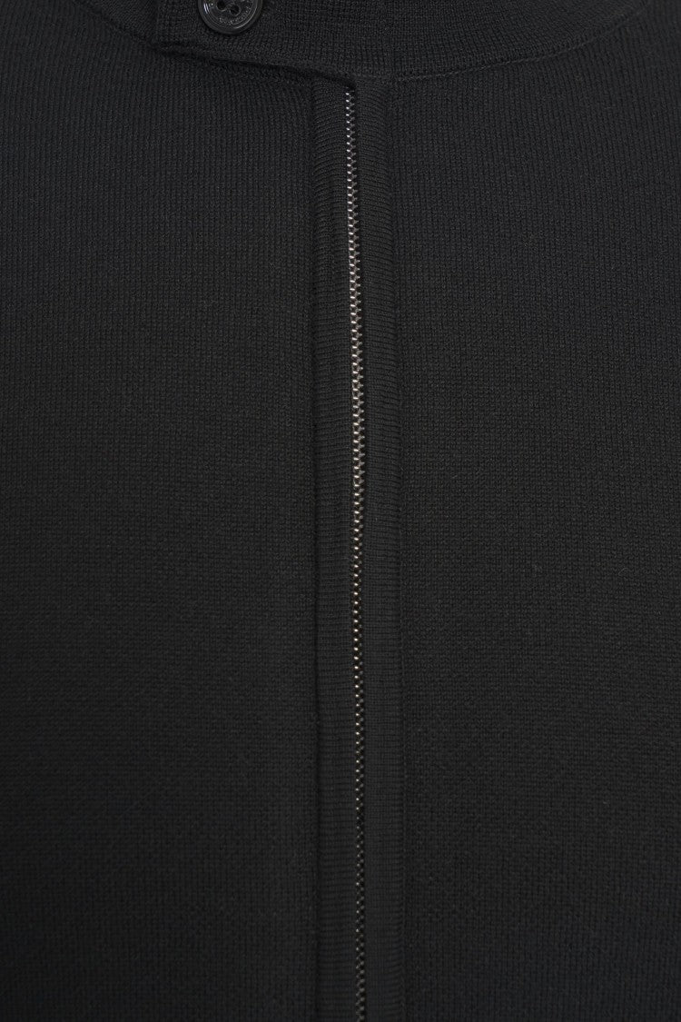 Paolo Pecora Knitted Jacket With High Collar