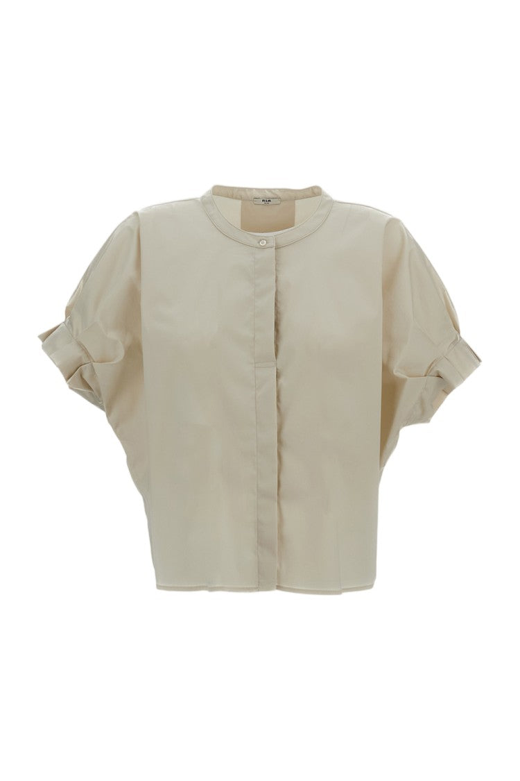 M.S.M. Milano Draped Short Sleeves Blouse With Kimono Shoulders
